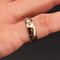 19th Century French Diamonds 18 Karat Rose Gold Bangle Ring 4