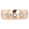 19th Century French Diamonds 18 Karat Rose Gold Bangle Ring, Image 1