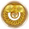 18 Karat Yellow Gold Round Brooch, 1900s 1