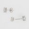 1.13 Carat Modern Diamond 18 Karat White Gold Stud Earrings, Set of 2, Image 3