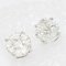 Aretes de oro blanco de 18 kt con diamantes modernos de 0.56 kt, juego de 2, Imagen 5