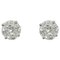 0.56 Carat Modern Diamond 18 Karat White Gold Stud Earrings, Set of 2 1