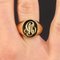 18 Karat French Mg Initials Yellow Gold Signet Ring 3