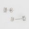 0.24 Carat 18 Karat Modern White Gold Diamond Stud Earrings, Set of 2, Image 3