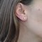 0.24 Carat 18 Karat Modern White Gold Diamond Stud Earrings, Set of 2, Image 2