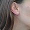 Boucles d'Oreilles Modernes en Or Blanc 18 Carat et Diamants 0.24 Carat, Set de 2 2