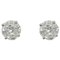 Boucles d'Oreilles Modernes en Or Blanc 18 Carat et Diamants 0.24 Carat, Set de 2 1