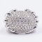 18k White Gold Ring with Pave Diamonds 3ctw, 1980s, Image 2