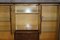 Vintage Flamed Mahogany & Satinwood Sideboard Display Cabinet, 1940s 14