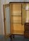 Vintage Flamed Mahogany & Satinwood Sideboard Display Cabinet, 1940s, Image 12