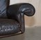 Brown Leather Ds-35 Swivel Armchair Hand Stitched from de Sede. 1960s 11