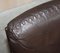 Brown Leather Ds-35 Swivel Armchair Hand Stitched from de Sede. 1960s 5