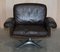 Brown Leather Ds-35 Swivel Armchair Hand Stitched from de Sede. 1960s, Image 2