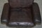 Brown Leather Ds-35 Swivel Armchair Hand Stitched from de Sede. 1960s 6