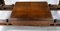 Spätes 19. Jh. Continental Schreibtisch aus geschnitztem Nussholz mit eingelassener Lederplatte 10