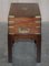 Antique Mahogany Military Campaign Writing Slope Desk & Later Stand 8