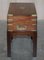 Antique Mahogany Military Campaign Writing Slope Desk & Later Stand, Image 8