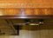 Vintage Brown Leather Top & Keys Gold Tooled Twin Pedestal Partner Desk 12