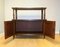 Victorian Brown Mahogany Two Tier Whatnot Cupboard on Castors, Image 3