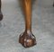 Hand Carved Claw & Ball Foot Stool from Thomas Clarkson & Son LTD, 1940s, Image 10