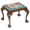 Hand Carved Claw & Ball Foot Stool from Thomas Clarkson & Son LTD, 1940s, Image 1