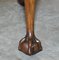 Hand Carved Claw & Ball Foot Stool from Thomas Clarkson & Son LTD, 1940s, Image 7