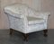 Antique Victorian Chinoiserie Upholstery Sofa & Armchair Suite with Claw & Ball Feet, Set of 3 10