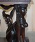 Egyptian Revival Heavily Carved Console Table with Twin Sphinx Pillars 11