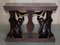 Egyptian Revival Heavily Carved Console Table with Twin Sphinx Pillars 18
