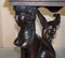 Egyptian Revival Heavily Carved Console Table with Twin Sphinx Pillars 4