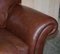 Large Heritage Brown Leather Mortimer Sofa from Laura Ashley, Image 8