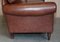Large Heritage Brown Leather Mortimer Sofa from Laura Ashley 19