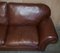 Large Heritage Brown Leather Mortimer Sofa from Laura Ashley 11