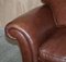Large Heritage Brown Leather Mortimer Sofa from Laura Ashley, Image 7