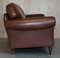 Large Heritage Brown Leather Mortimer Sofa from Laura Ashley, Image 18