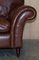 Large Heritage Brown Leather Mortimer Sofa from Laura Ashley 13