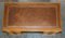 Light Walnut Twin Pedestal Partner Desk with Two Butlers Serving Trays 8