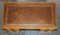 Light Walnut Twin Pedestal Partner Desk with Two Butlers Serving Trays, Image 8