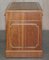 Light Walnut Twin Pedestal Partner Desk with Two Butlers Serving Trays 13