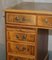 Light Walnut Twin Pedestal Partner Desk with Two Butlers Serving Trays 5