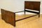 Art Deco Walnut Brown Double Frame Bed on Wheels from C.W.S, Image 2