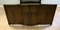 Art Deco Walnut Brown Double Frame Bed on Wheels from C.W.S, Image 3