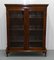 Brown Mahogany Bookcase Two Doors & Adjustable Shelves on Cabriole Legs 3