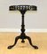 Georgian Mahogany Spindle Gallery Occasional/Side Table on Claw Feet 2