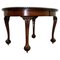 Mahogany Extending Dining Table One Leaf Cabriole Legs with Claw & Ball Feet 1