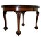 Mahogany Extending Dining Table One Leaf Cabriole Legs with Claw & Ball Feet, Image 1