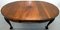 Mahogany Extending Dining Table One Leaf Cabriole Legs with Claw & Ball Feet 3