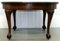 Mahogany Extending Dining Table One Leaf Cabriole Legs with Claw & Ball Feet 5