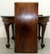 Mahogany Extending Dining Table One Leaf Cabriole Legs with Claw & Ball Feet 10