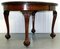 Mahogany Extending Dining Table One Leaf Cabriole Legs with Claw & Ball Feet, Image 12
